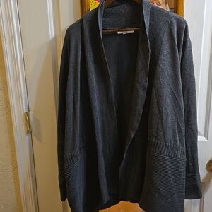 Liz Claiborne Dark Gray Knit Cardigan